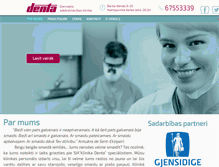 Tablet Screenshot of denta.lv